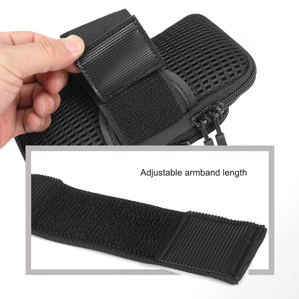 DONGKER Fascia Braccio Sportiva, Porta Cellulare Impermeabile per Correre Borsa Bracciale Regolabile per Corsa Running
