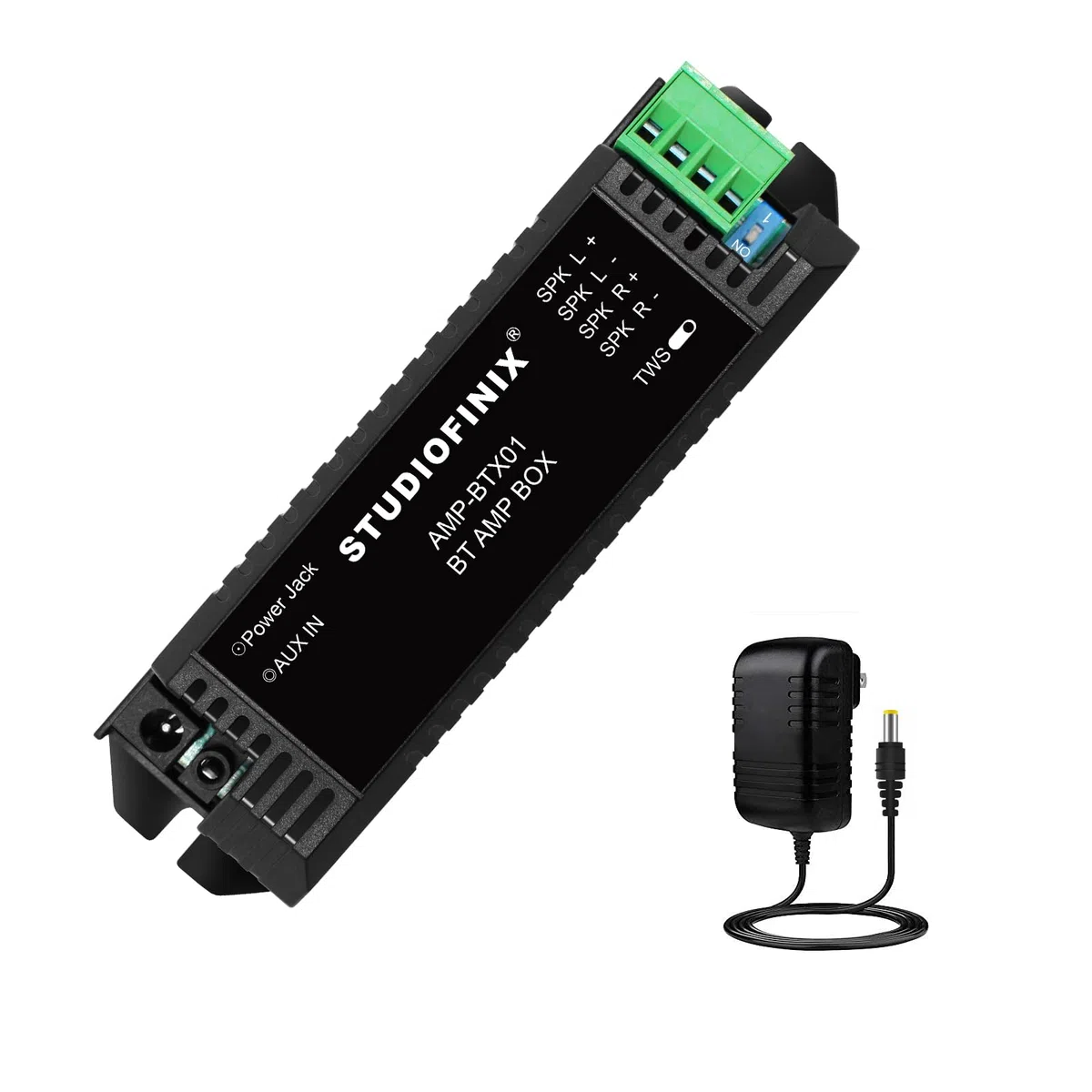 STUODIOFINIX 2 canali Mini Amplificatore 5.1 Bluetooth per altoparlanti passivi con TWS, AUX, parte di ricambio, adatto per altoparlanti a parete/soffitto/marino/libreria