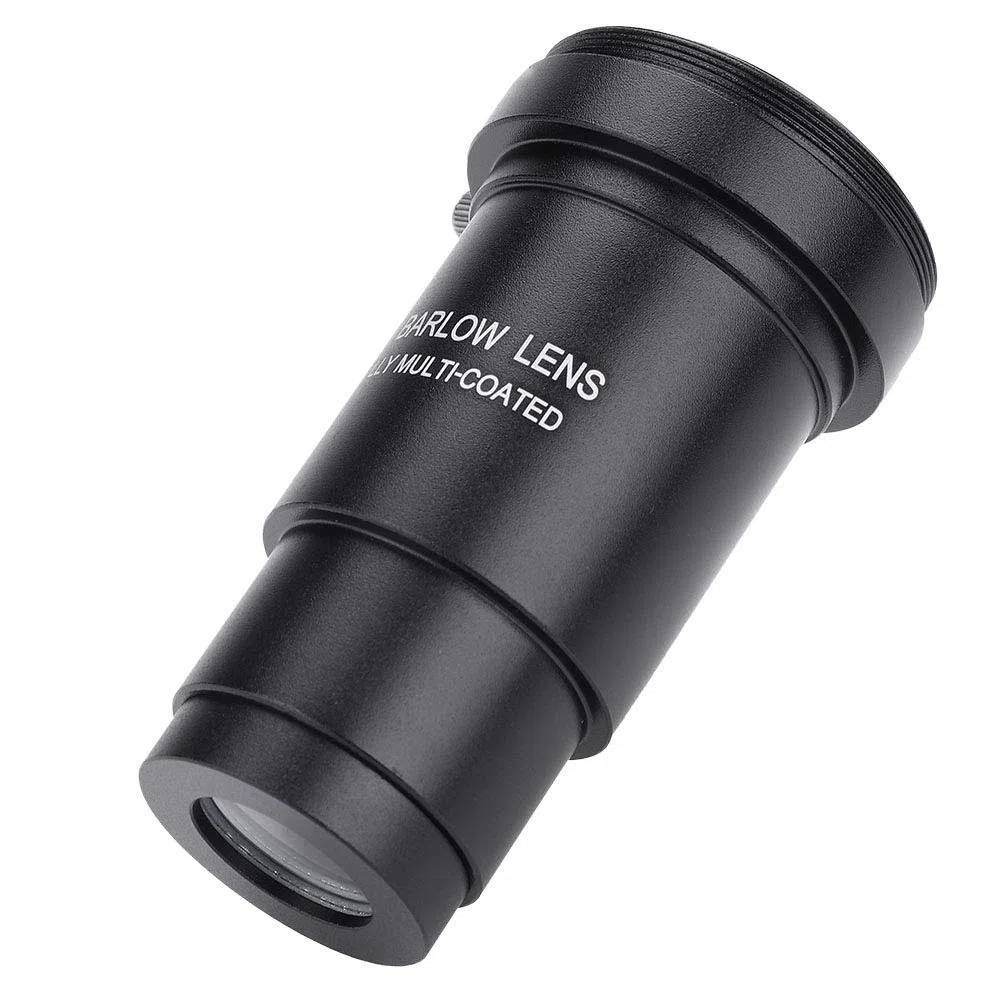 Lente di Barlow 5X, multistrato 1.25 "Lente di Barlow 5X Filettatura M42 per telescopi Oculare Adattatore M42 x 0,75mm con filettatura a T, può essere fissata alla fotocamera DSLR o SLR tramite