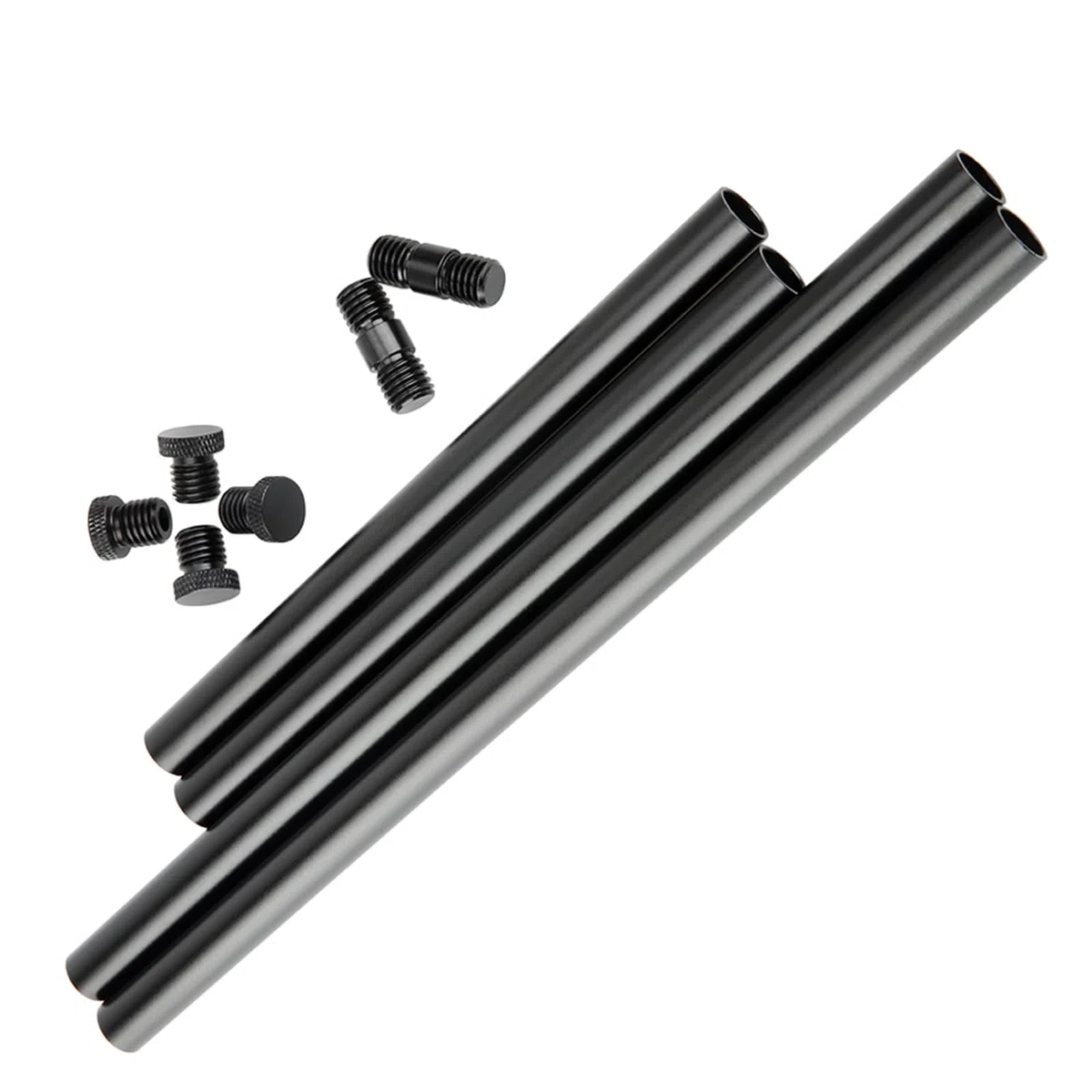 NICEYRIG tiges de 15 mm avec filetage M12 Tige capuchon Tige connecteur pour étendre pour 15 mm Coussinet d'épaule Rig Système de support