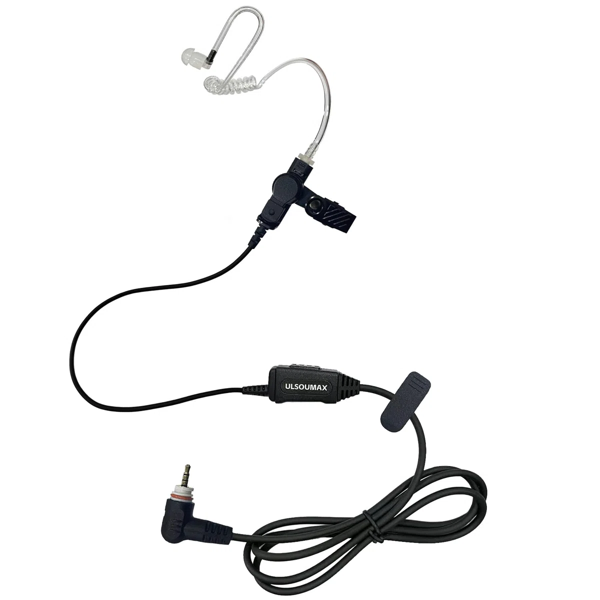 tubo acustico ad aria auricolare di vigilanza compatibile con Motorola SL300 SL1600 SL2600 SL4000 SL7550 DLR110 SL1K SL1M radio portatile, cuffia acustica auricolare con pulsante PTT mic