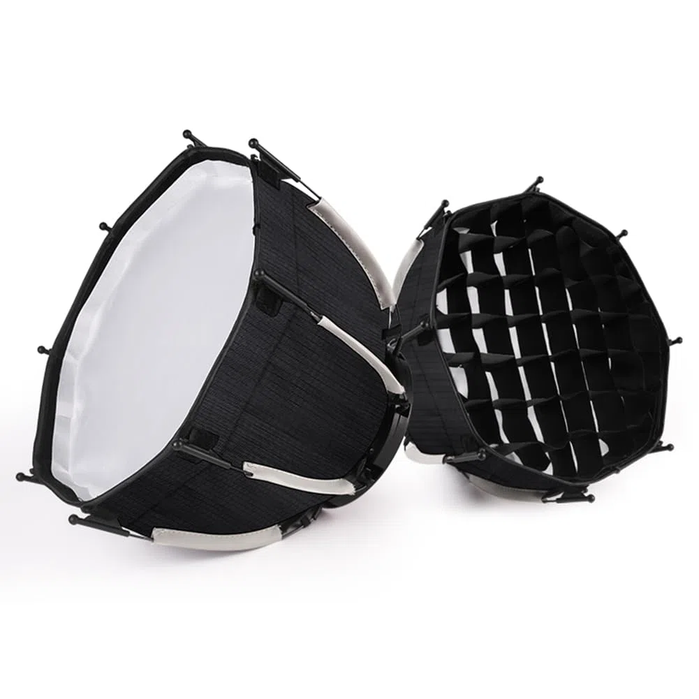 Scatola leggera ottagonale da 30 cm Mini Bowens Mount - Scatola leggera a d'ape a sgancio per studio di luce di riempimento COB ZU60 o M60