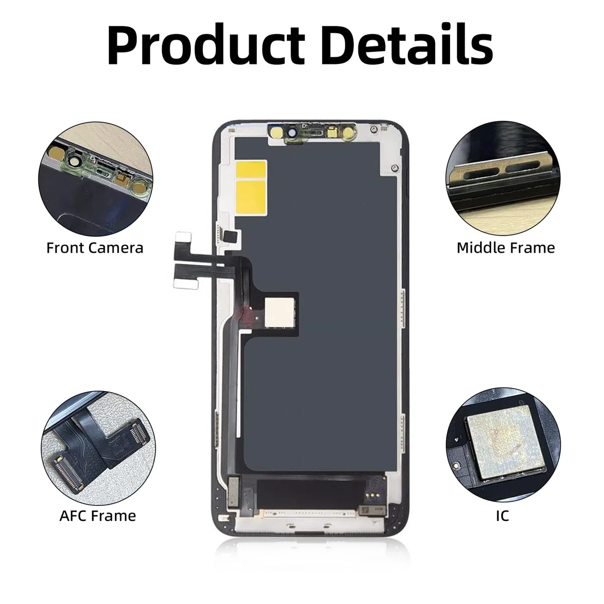 DTD Schermo per iPhone 11 PRO Max, Display per iPhone 11 PRO Max, LCD Touch Screen Digitizer Parti di Ricambio con Strumenti di Riparazione