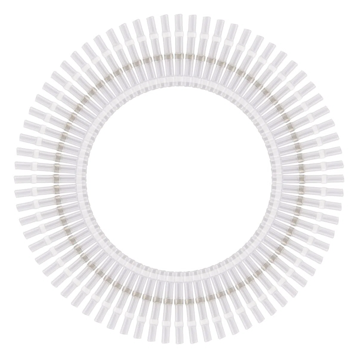 Baomain Connettori per saldare 26-24 AWG, connettori termorestringenti bianchi, impermeabili, isolati, terminali elettrici isolati, SST-11, confezione da 100