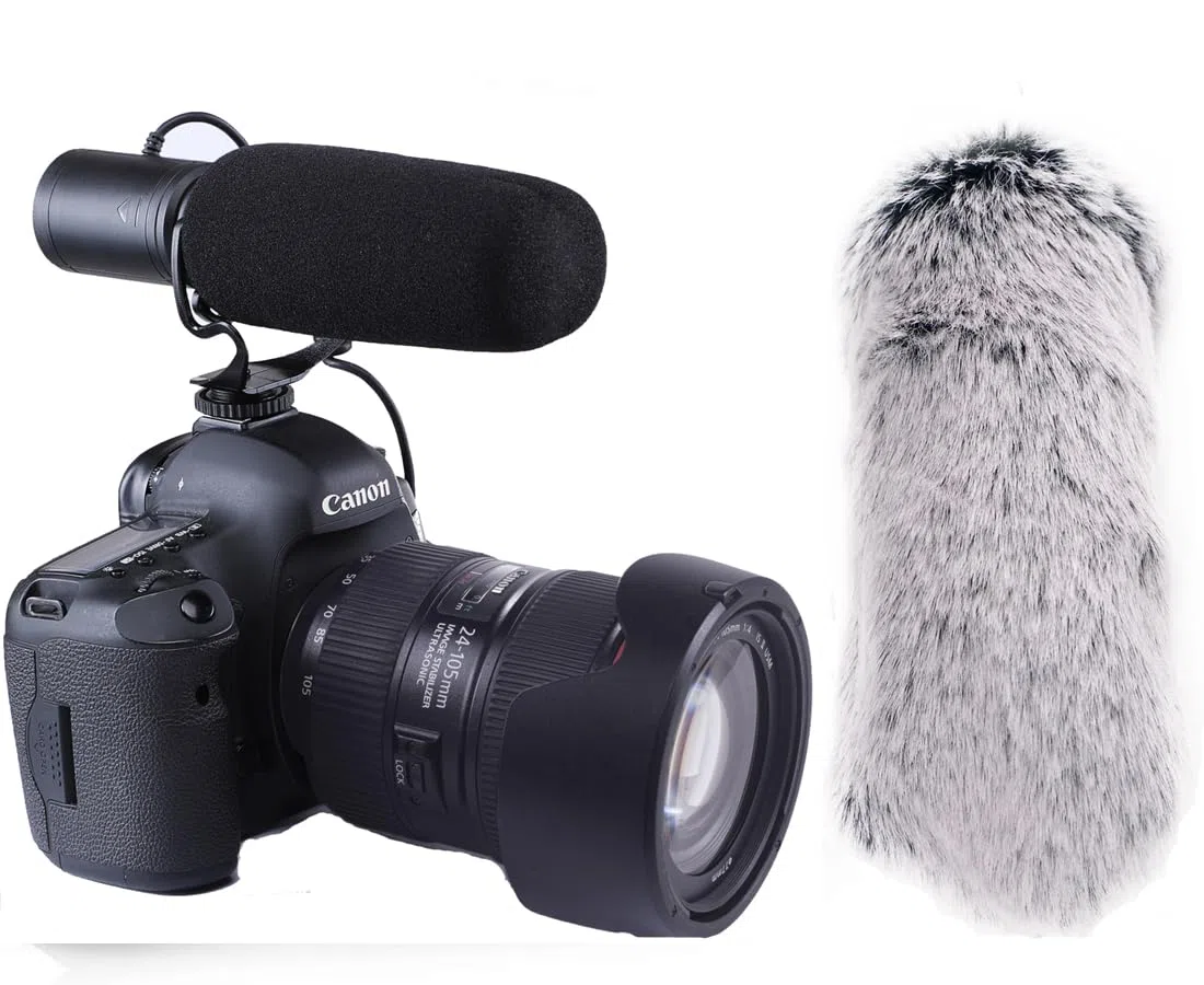 Nicama SGM5 Microfono Cardioide Condensatore Fotocamera per DSLR Nikon Canon Sony Videocamera DV