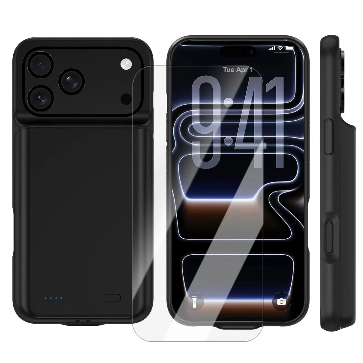 Custodia Con Batteria Per iPhone 17 Pro Max (6,9 Pollici), Caricabatterie Portatile Da 8500 mAh, Custodia Ultra Sottile Con Batteria Estesa E Custodia Protettiva Con Funzione Di Ricarica Per