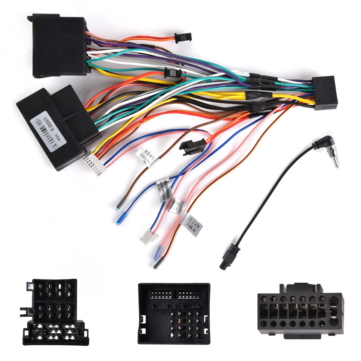 36 Pin+40 Pin ISO Adattatore per VW Golf 5 Golf 6 Passat Skoda Octavia Tiguan Cavo Connettore Autoradio Standard ISO Adattatore per VW Touran con Cavi di Controllo del Volante