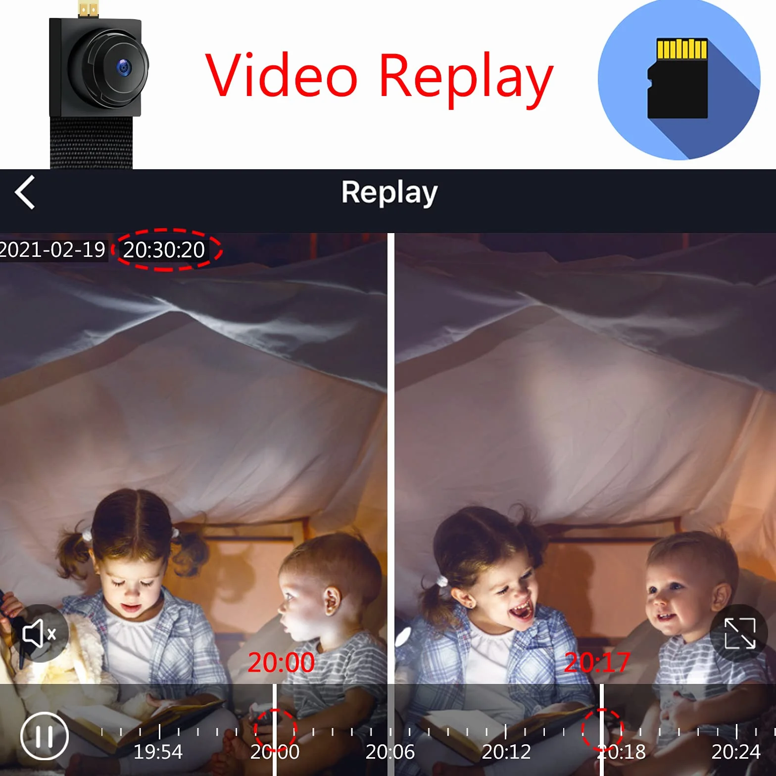 LXMIMI Mini Telecamera Wifi, HD 1080P Telecamera Spia supporto 2.4 e 5G WiFi con Rilevamento del Movimento per la Sicurezza Domestica Telecamera di Sorveglianza APP Vista Remota