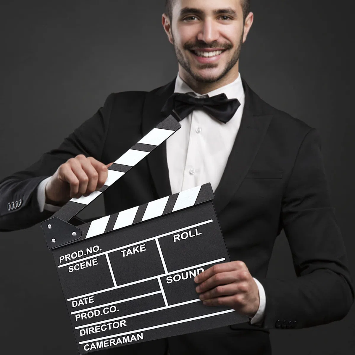 Cinematografico di Film Clapper, Acrilico Film Clapperboard, Cinema Gadget, Accessori Regista, Cinematografico per Programmi TV, Vlog