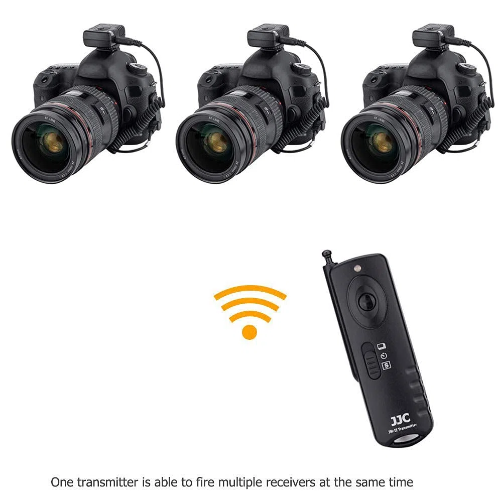 JJC Telecomando wireless per controllo dell'otturatore da remoto MC-30 per fotocamere Nikon Z9 D850 D810 D800 D700 D500 D5 D4 D3 D2X D2Hs D2H D1H D1 F90 F90x F100 D300s D300 D200