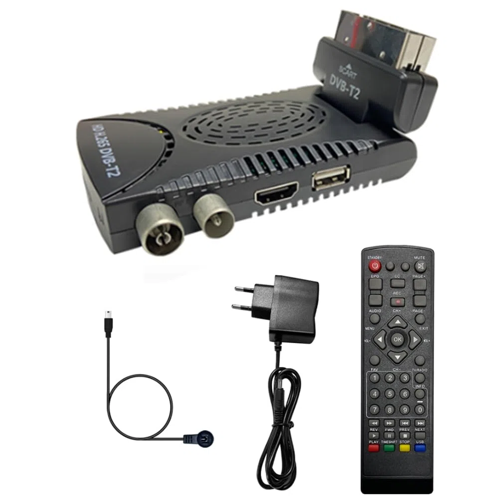265 Decodifica HEVC Set Top Box per Decodificatore TV Terrestre Digitale Full HD DVB-T2 con Plug EU EU