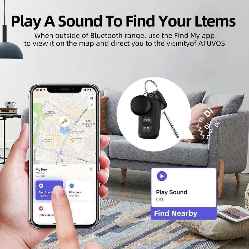 Dimova Localizzatore, GPS Preciso Senza Abbonamento (Android/Apple), Smart Tracker per Bambini, Auto, Animali Domestici(Android-Paquet de 2)