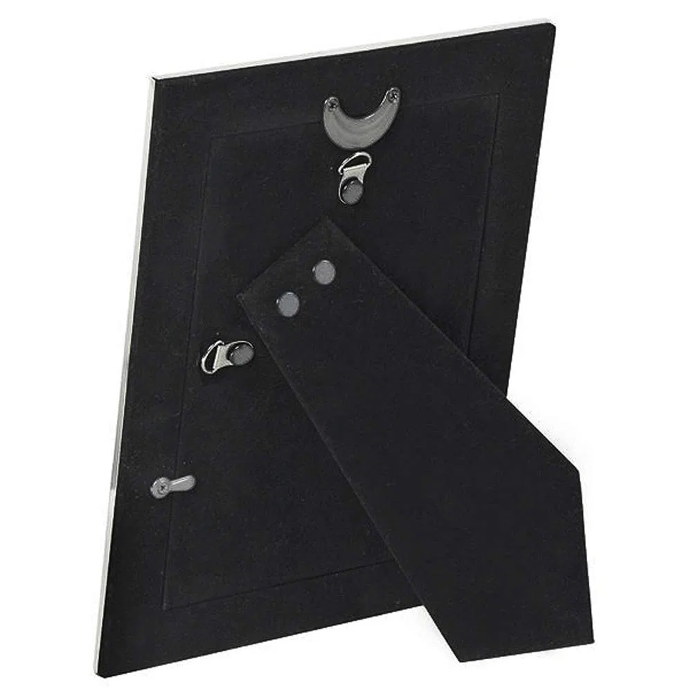 EDZARD Cornice portafoto Pavia (15 x 20 cm), placcata in argento, con 2 ganci, effetto martellato, cornice in argento in formato verticale e orizzontale