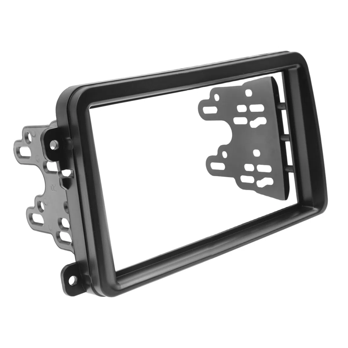 KAOLALI Kit Montaggio Autoradio 2 Din Autoradio Mascherina Compatibile con Volkswagen VW Touran Caddy SEAT Skoda Fabia Octavia 178 x 102mm Nero
