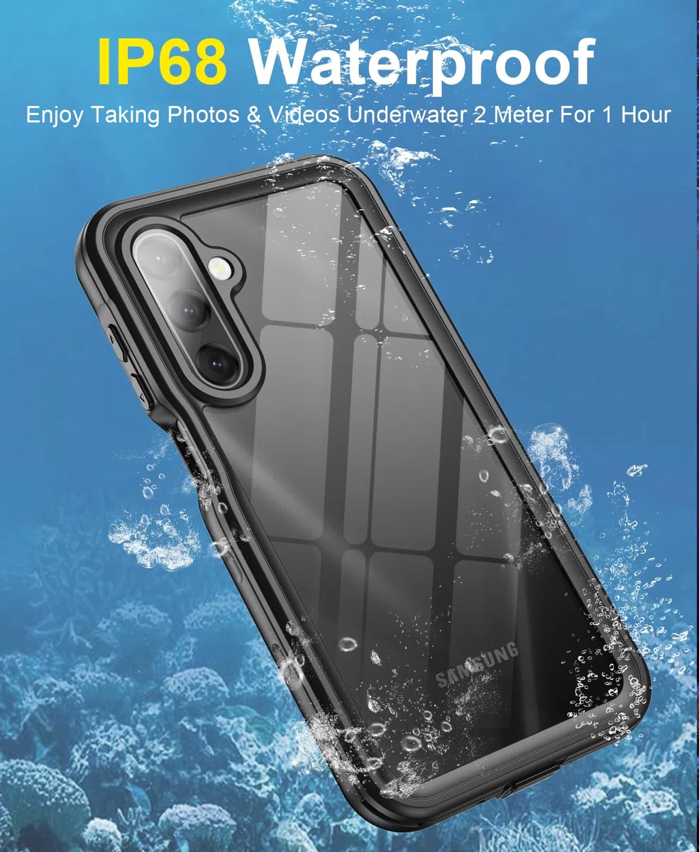 Beeasy Cover per Samsung Galaxy A17 IP68 Impermeabile, 360 Antiurto Resistente Rugged Custodia con Fotocamera/Schermo Protezione, Integrale Indistruttibile Antipolvere Subacquea Acqua Case, 6.7", Nero