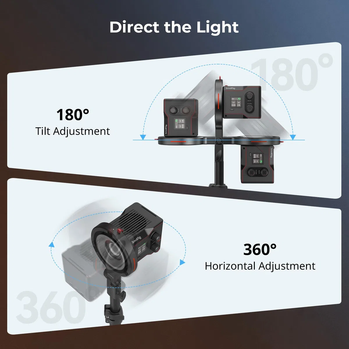 SMALLRIG Adattatore per Anello di Velocità Softbox con Montaggio per Bowens per Luce Video COB SMALLRIG RC 60B, Compatibile con Montaggio per Bowens Standard, Capacità di carico di 1,5 kg - 4476