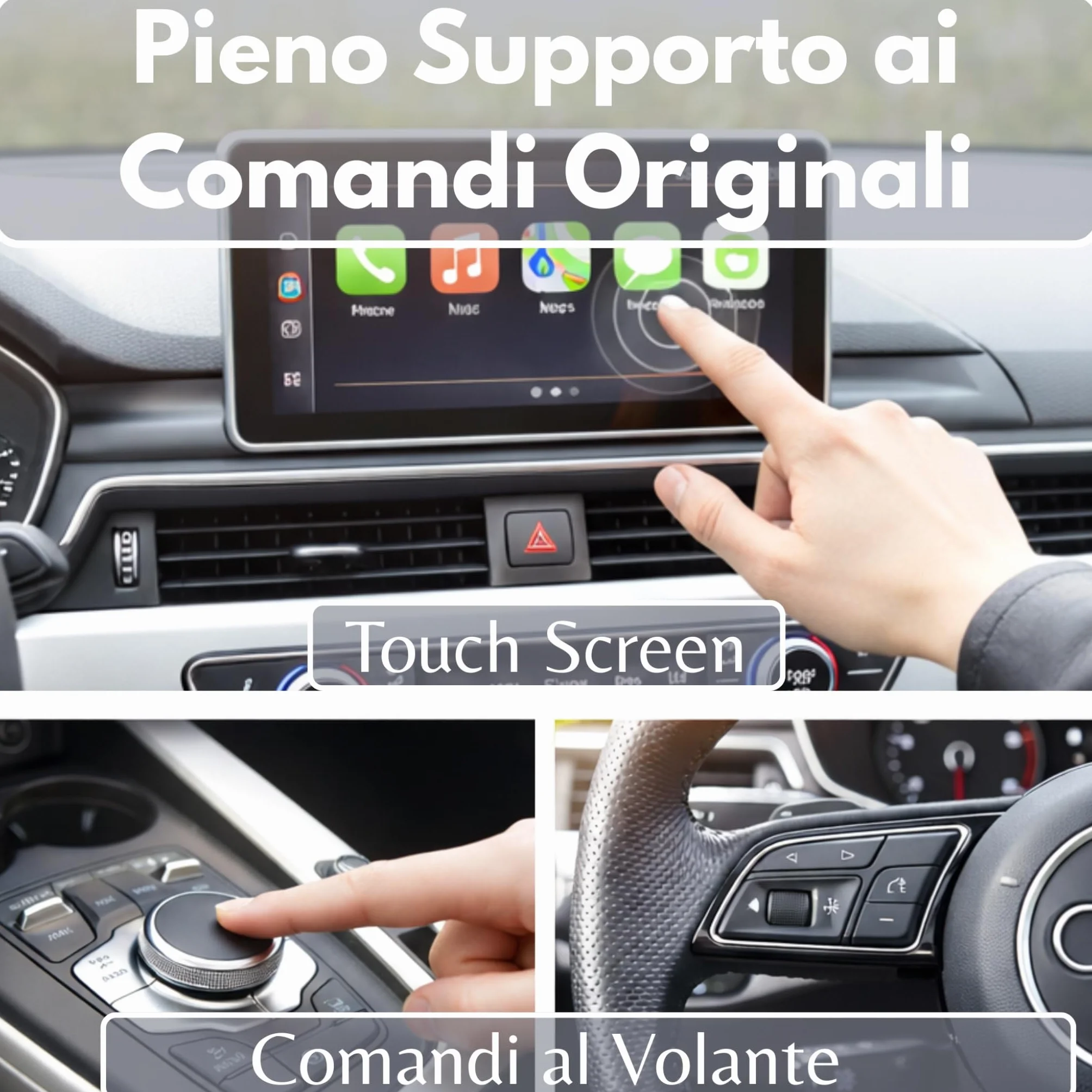 C-Pro USB-C Adattatore Wireless per CarPlay e Android Auto – Per auto già dotate di sistema cablato – Memoria per 2 telefoni – Scocca in zinco anti-surriscaldamento - WiFi 5GHz Stabile