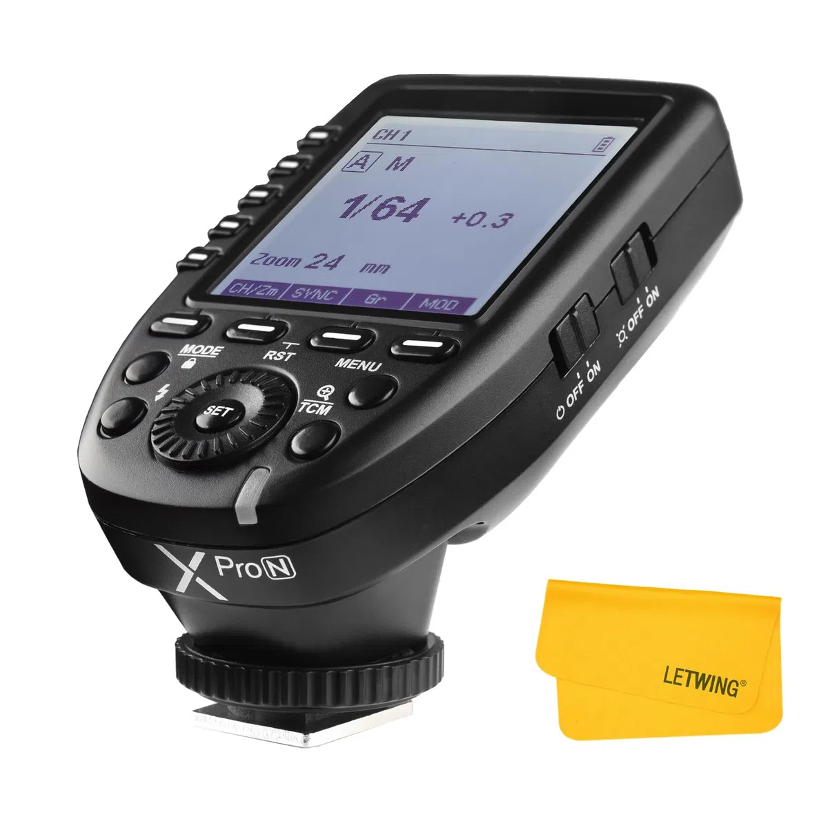Godox XPro-N TTL 1/8000s HSS Wireless Flash Trigger Trasmettitore con Professionali Funzioni Supporto i-TTL Flash Autoflash compatibile con Nikon Fotocamera