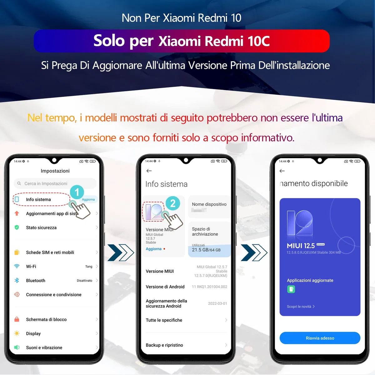RongZy LCD Schermo per Xiaomi Redmi 10C 220333QAG 220333QBI di Ricambio Display Touch Screen Digitizer Parti di Riparazione per Redmi 10C LCD Display con Strumenti(6.71",Nero con Cornice)