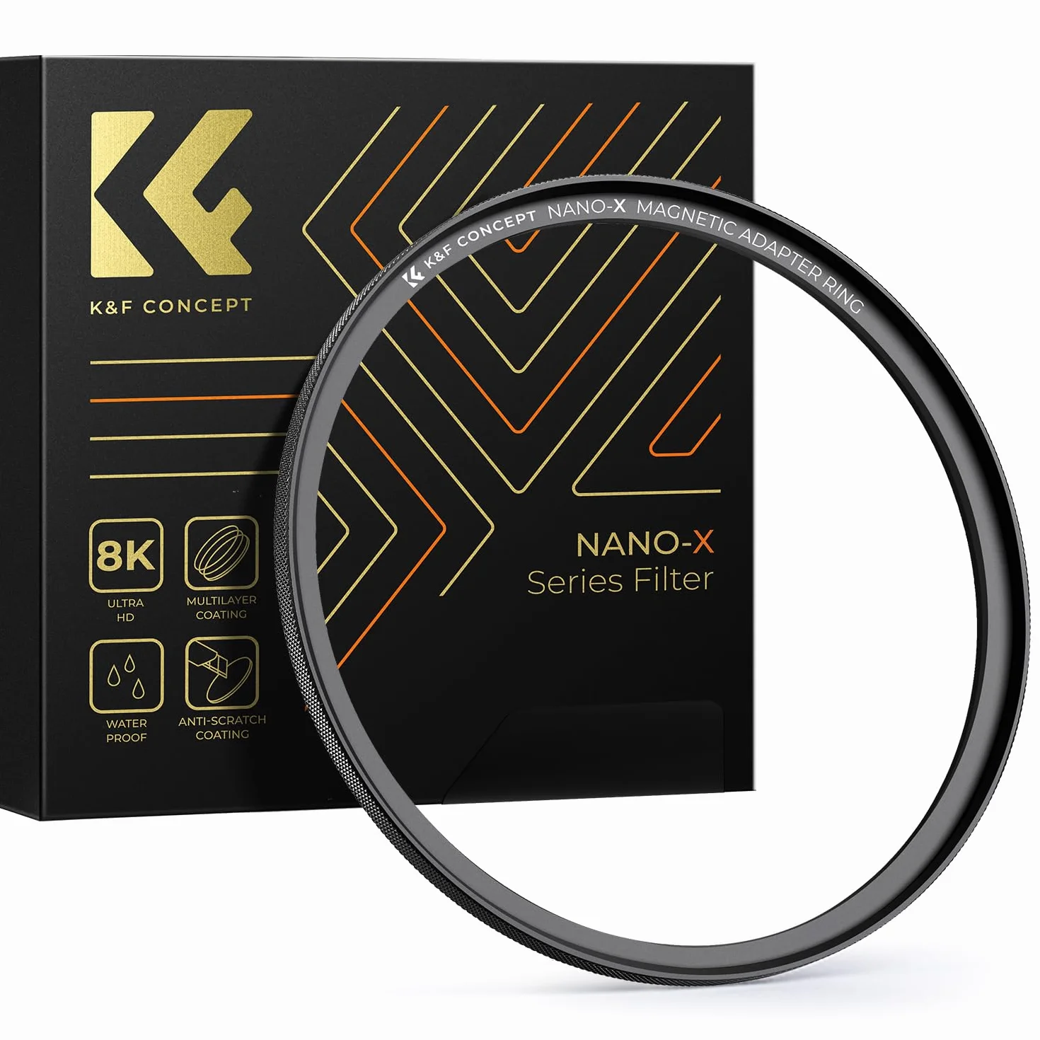 K&F CONCEPT 82mm Adattatore per Anello Magnetico Minimalista in Alluminio