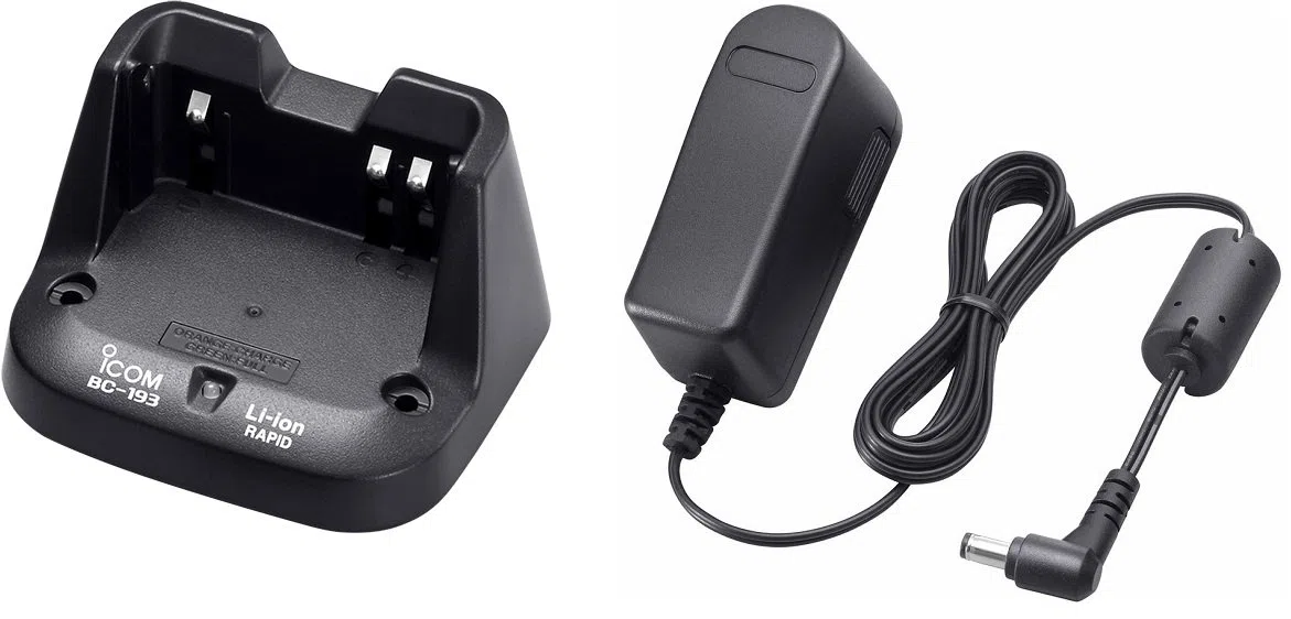 ICOM BC-193 Originale Carica Batteria RAPIDO da Tavolo X IC-V80E, T70E, F3002/F4002, F3102D, F4102D, IC-F27SR