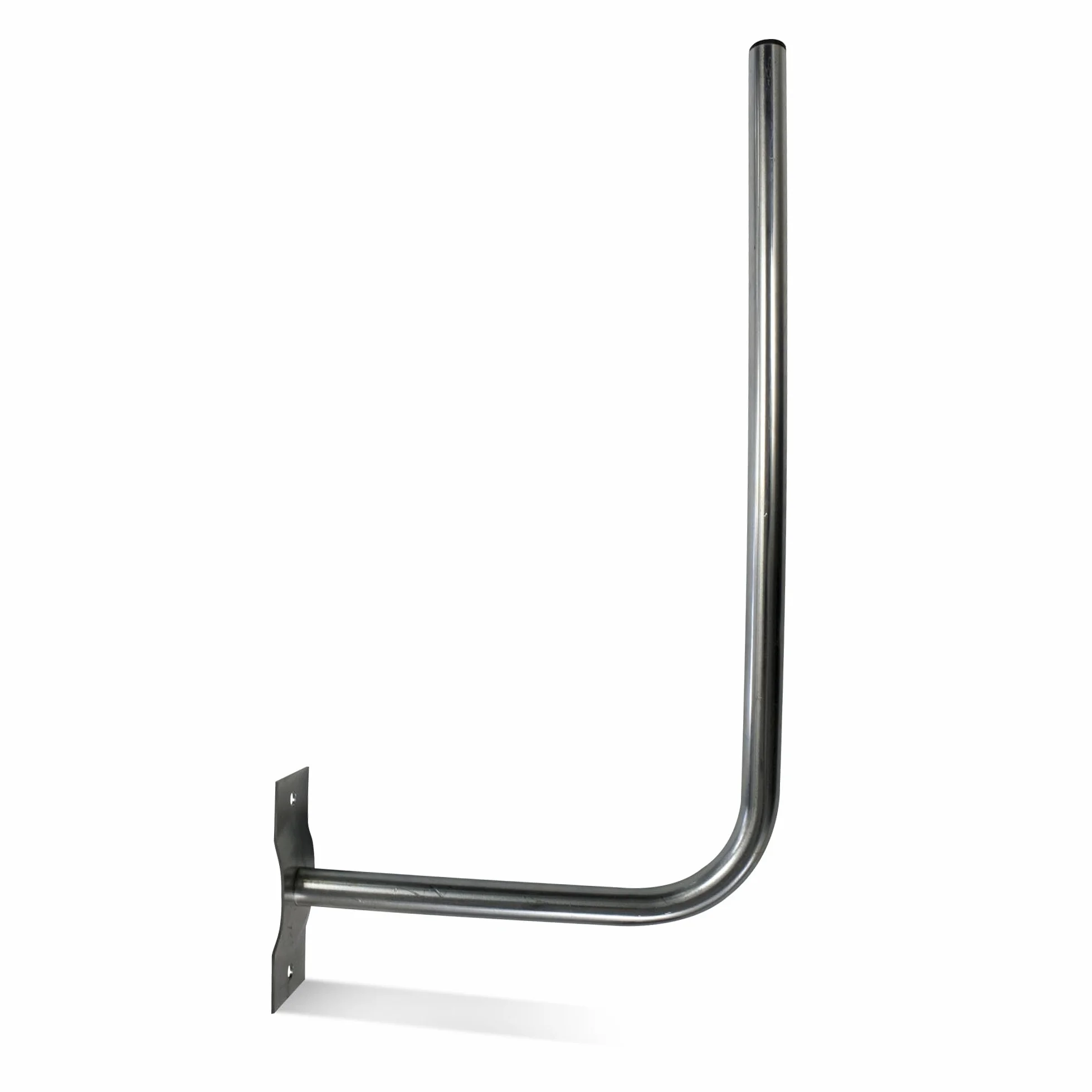 DOJA Barcelona | Staffa L Antenna | 1 Pezzo | Supporto Parabola L | Ø 25mm | 30 X 58cm | Staffa a L per Antenna in Acciaio