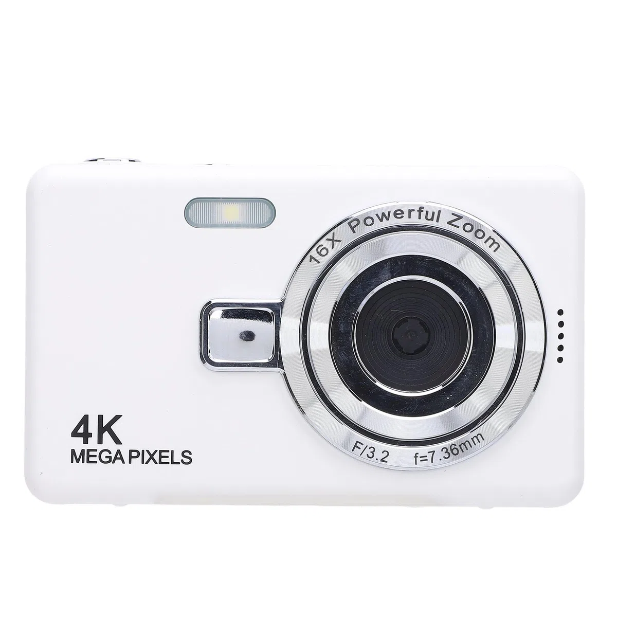 Camera Digitale Compatta, Fotocamera Digitale 4K da 50 MP, Zoom 16x, Schermo IPS da 2,4 Pollici, Anti -shake, Selfie, Compatto Fotografia Facile con la Famiglia, (32GB)