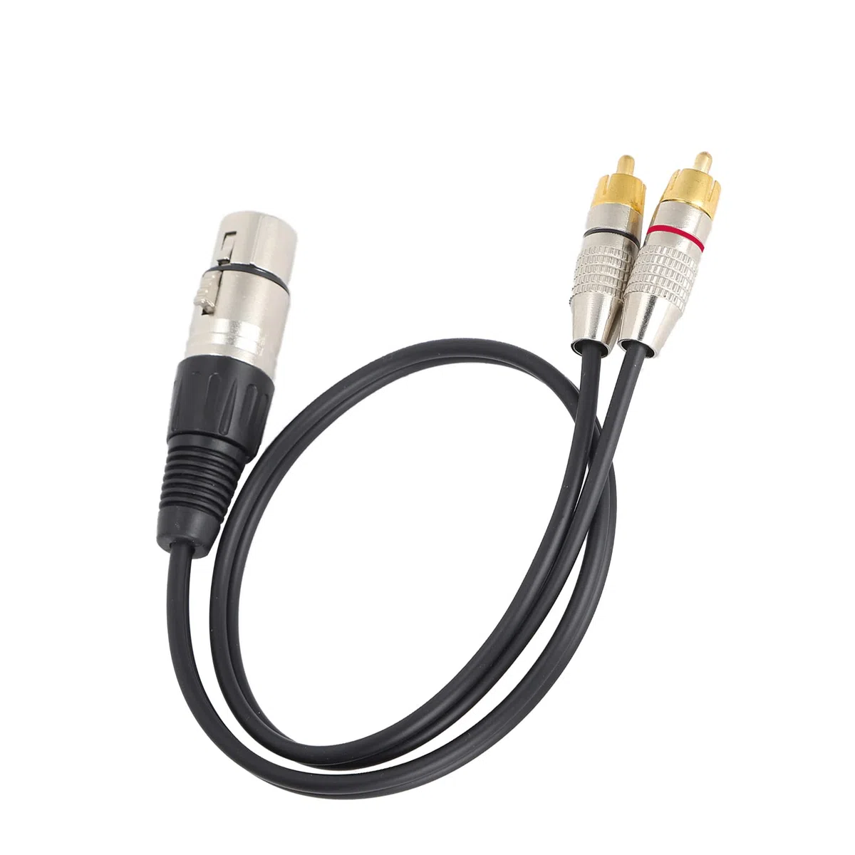 Splitter audio - Cavo da XLR femmina a 2 RCA maschio per home theater e apparecchiature audio professionali, cavo schermato di alta qualità per mixer, registratori e amplifica