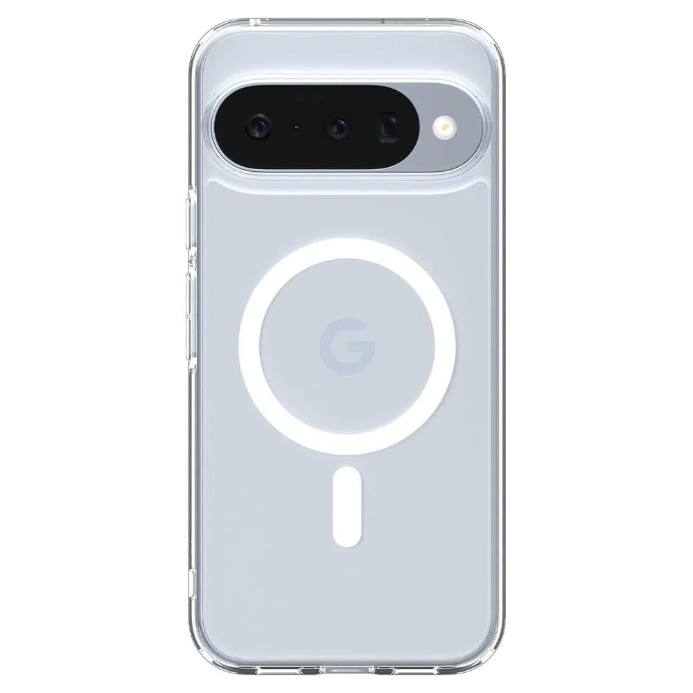 Spigen Cover Ultra Hybrid MagFit Compatibile con Google Pixel 10/10 Pro, Supporto MagSafe e Pixelsnap - Clear White